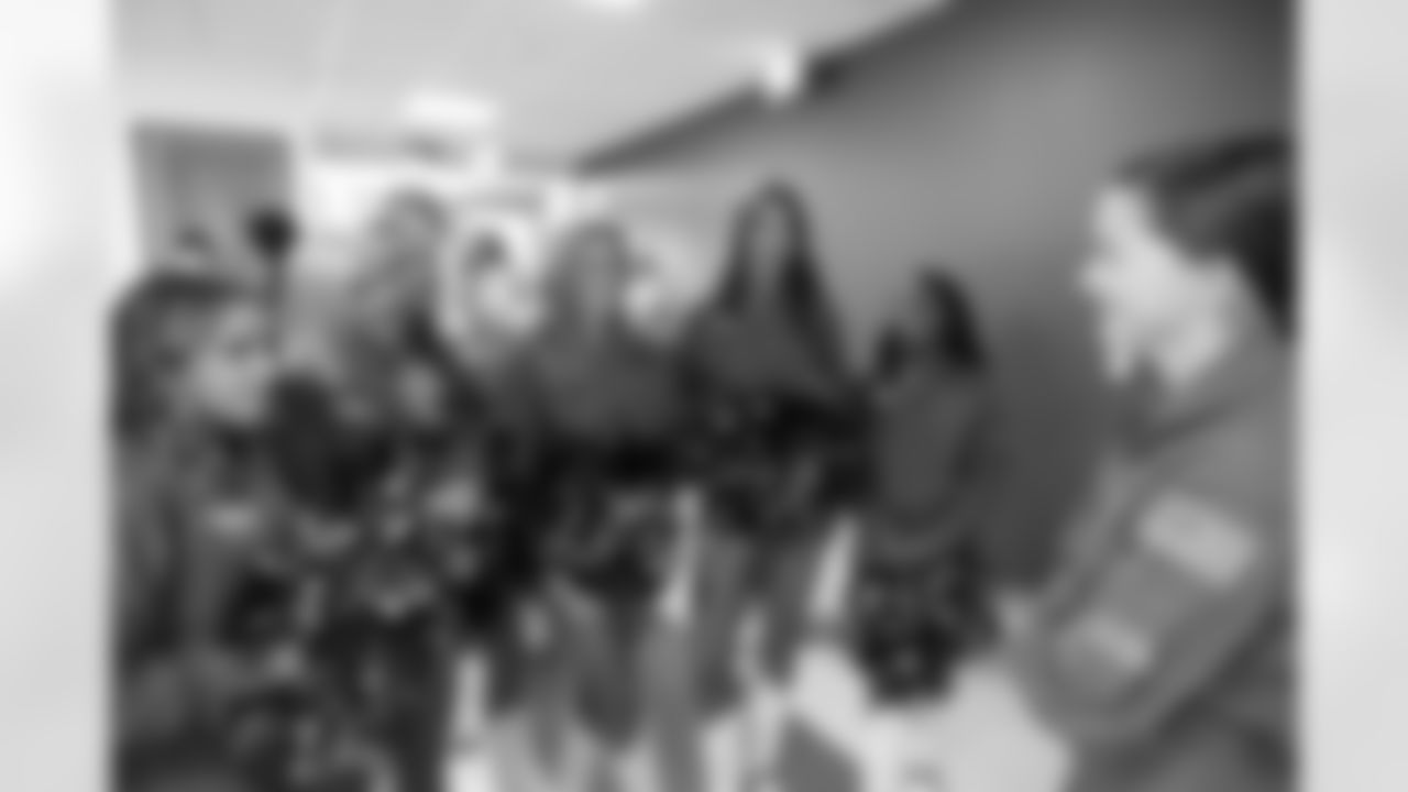 Denver Broncos alumni and Denver Broncos Cheerleaders toured the Air Force Academy in Colorado Springs, Colorado on November 8, 2023. Photo by Gabriel Christus / Denver Broncos