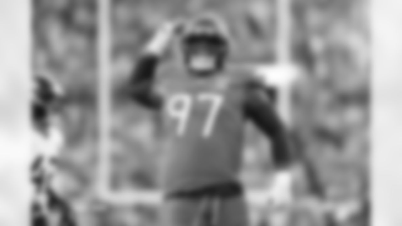 Malcolm Roach (97) during the Broncos' Week 16 game against the Jacksonville Jaguars at Empower Field at Mile High in Denver, Colorado on December 21, 2025. Photo by Gabriel Christus / Denver Broncos