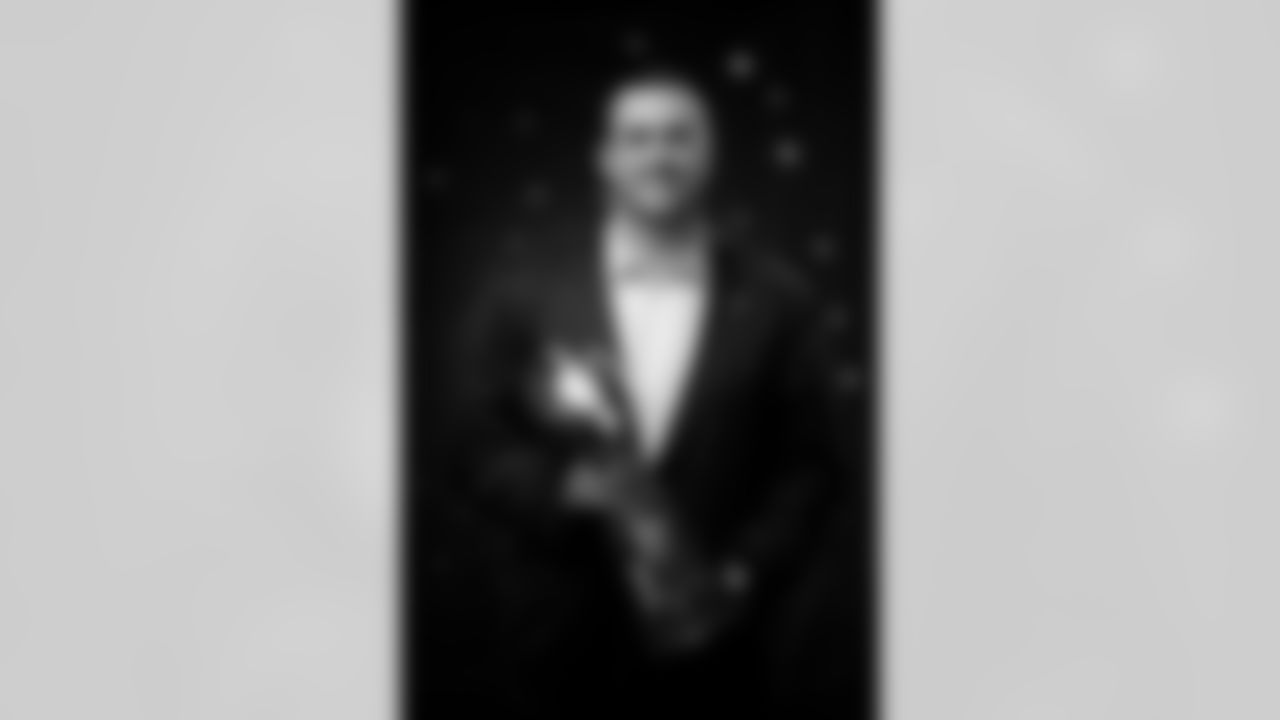 Michael Schofield poses for a portrait at the 2025 Alumni Weekend Reception on October 18, 2025. Photo by Ben Swanson / Denver Broncos