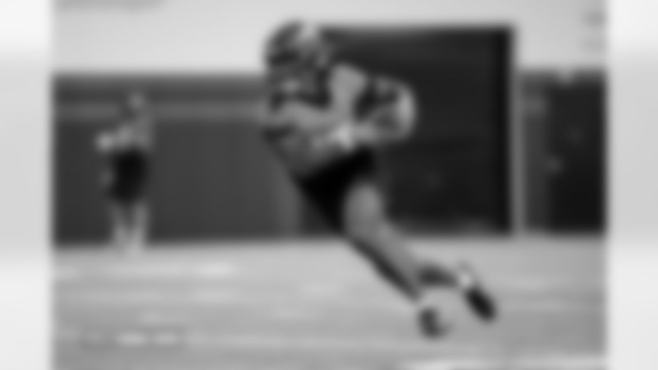 Pat Bryant during practice at Broncos Park Powered by CommonSpirit in Englewood, Colorado on October 3, 2025. Photo by Ben Swanson / Denver Broncos