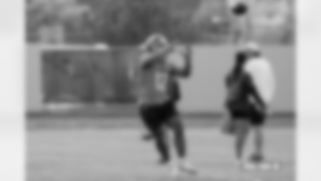 RJ Harvey during practice on Friday, October 24, 2025 at Broncos Park Powered by CommonSpirit in Englewood, Colorado.
Photo by Gabriel Christus / Denver Broncos