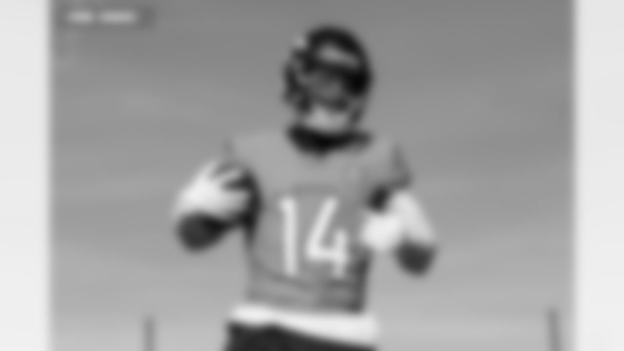 Courtland Sutton during practice at Broncos Park Powered by CommonSpirit in Englewood, Colorado on January 22, 2026. Photo by Ben Swanson / Denver Broncos