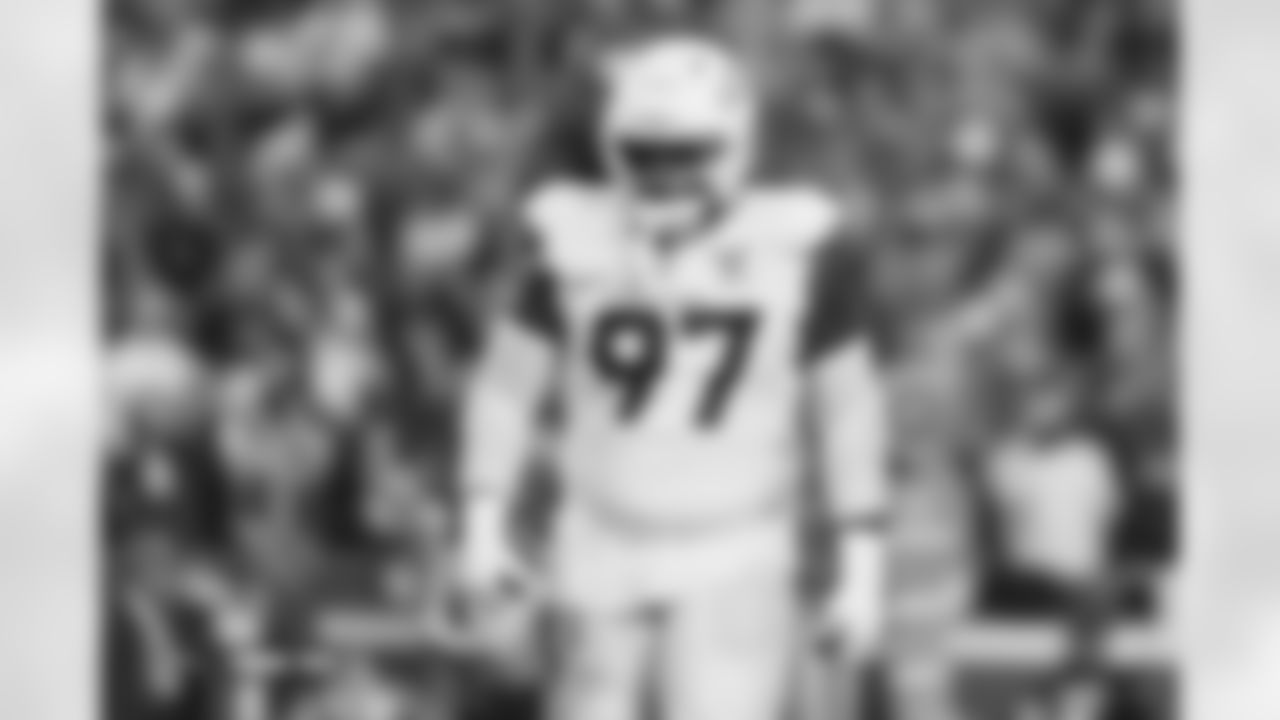 Malcolm Roach (97) during the Broncos' Week 17 game against the Kansas City Chiefs at GEHA Field at Arrowhead Stadium in Kansas City, Missouri on December 25, 2025. Photo by Gabriel Christus / Denver Broncos