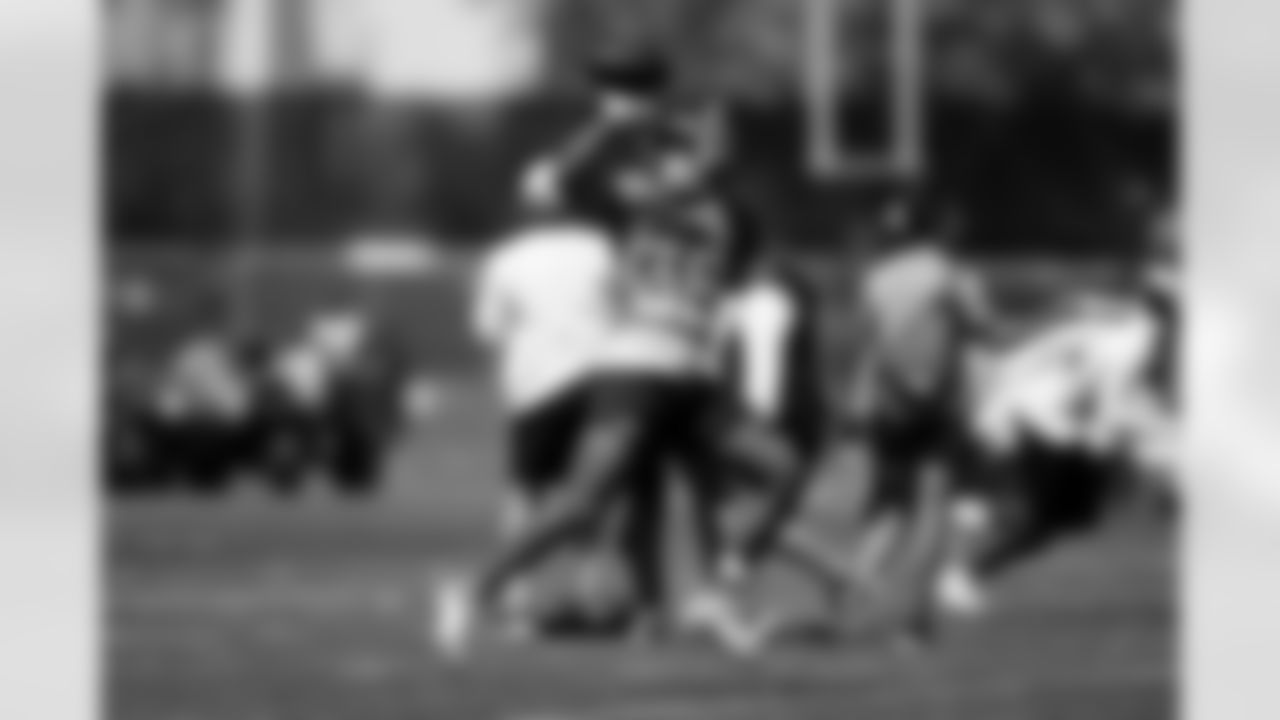 Jaleel McLaughlin during practice at Broncos Park Powered by CommonSpirit in Englewood, Colorado on September 4, 2025. Photo by Ben Swanson / Denver Broncos