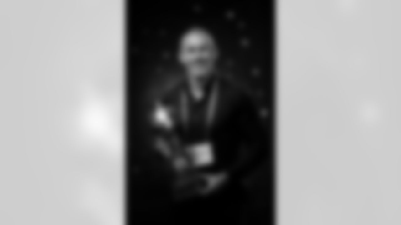 Owen Daniels poses for a portrait at the 2025 Alumni Weekend Reception on October 18, 2025. Photo by Ben Swanson / Denver Broncos