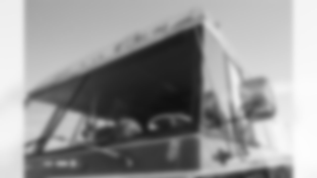 A Denver Broncos vehicle photographed on film during the Broncos' Week 10 game against the Las Vegas Raiders at Empower Field at Mile High in Denver, Colorado on November 7, 2025. Photo by Ben Swanson / Denver Broncos