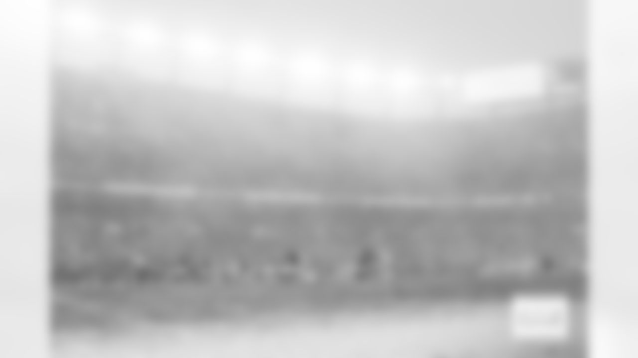 The Denver Broncos offense works in heavy snowfall during the AFC Championship Game between the Denver Broncos and New England Patriots at Empower Field at Mile High in Denver, Colorado on January 25, 2026. Photo by Ben Swanson / Denver Broncos