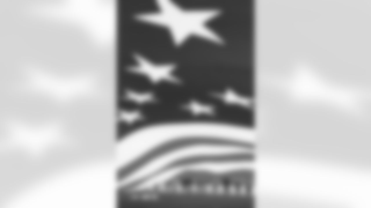 A view from under the American flag photographed on film during the Broncos' Week 10 game against the Las Vegas Raiders at Empower Field at Mile High in Denver, Colorado on November 8, 2025. Photo by Gabriel Christus / Denver Broncos