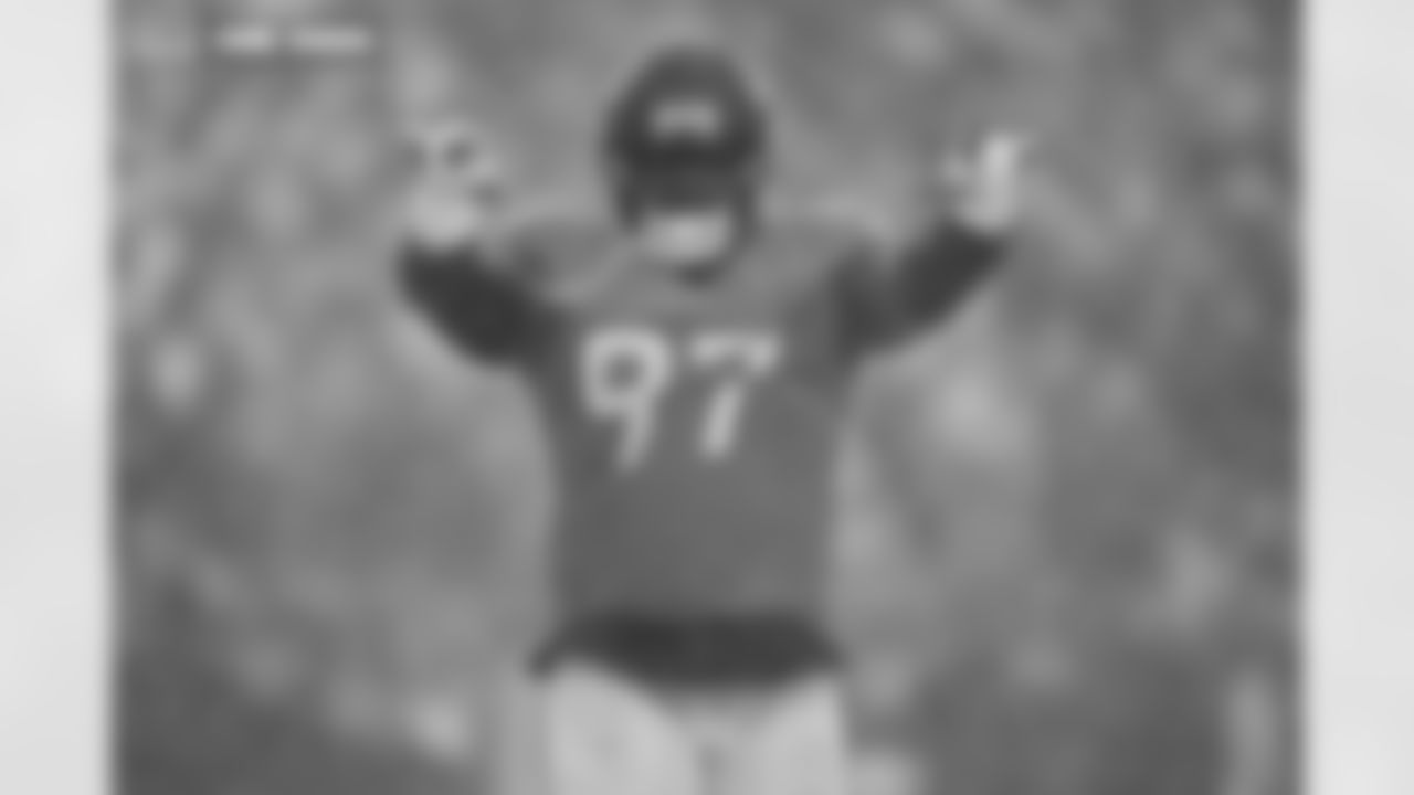 Malcolm Roach (97) during the AFC Championship Game between the Denver Broncos and New England Patriots at Empower Field at Mile High in Denver, Colorado on January 25, 2026. Photo by Kyle Cooper / Denver Broncos