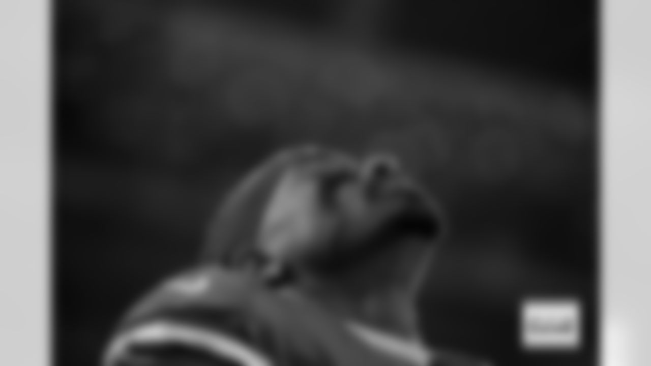 Denver Broncos wide receiver Courtland Sutton (14) puts his head back during the national anthem before the Broncos' Week 10 game against the Las Vegas Raiders at Empower Field at Mile High in Denver, Colorado on November 6, 2025. Photo by Gabriel Christus / Denver Broncos