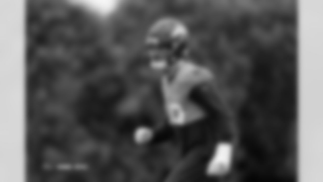 Alex Singleton during practice at Tottenham Hotspur Football Club Training Ground in Enfield, England on October 9, 2025. Photo by Gabriel Christus / Denver Broncos