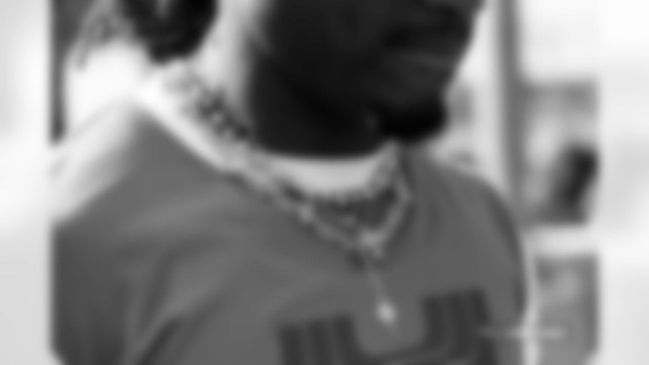 Tremon Smith during team arrivals before the Broncos' Week 8 game against the Carolina Panthers at Empower Field at Mile High in Denver, Colorado on October 27, 2024. Photo by Nicole Pennetta / Denver Broncos