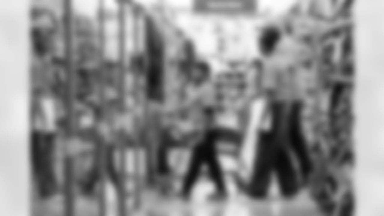 Children from the Denver Broncos Boys & Girls Club participate in a Shop with a Jock shopping spree with Broncos players, alumni and cheerleader alumni in Aurora, Colorado on December 2, 2025. Photo by Ben Swanson / Denver Broncos