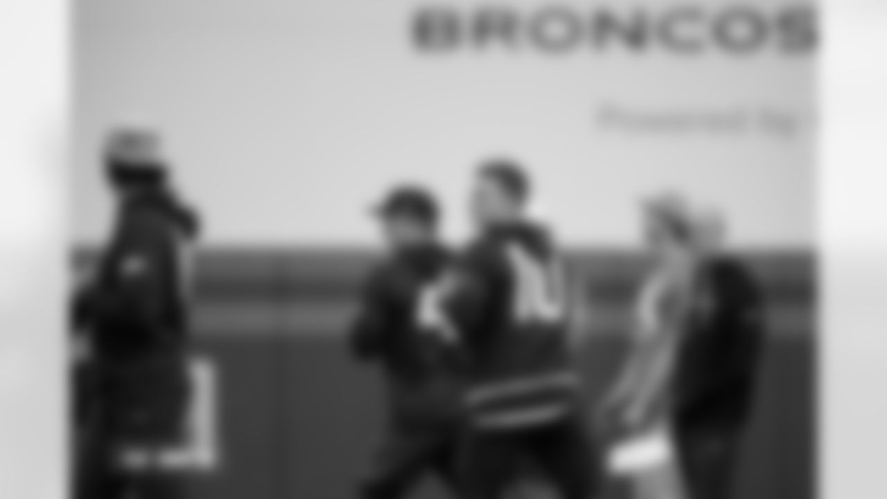 Bo Nix during practice at Broncos Park Powered by CommonSpirit in Englewood, Colorado on November 4, 2025. Photo by Gabriel Christus / Denver Broncos