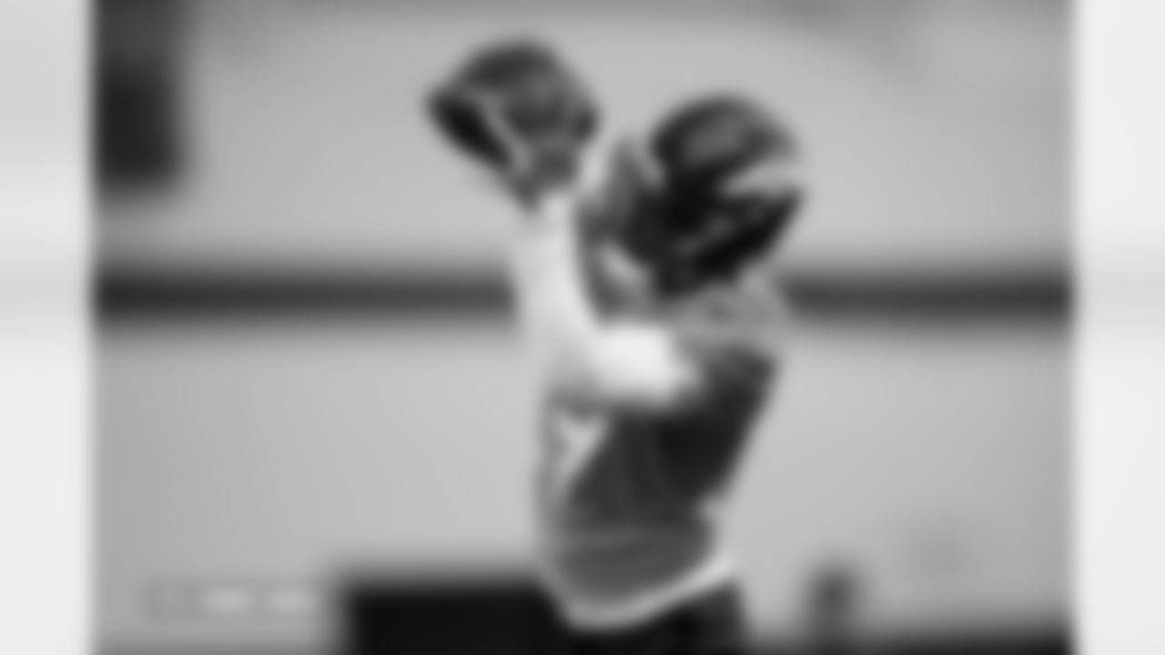 Ja'Quan McMillian during practice at Broncos Park Powered by CommonSpirit in Englewood, Colorado on October 31, 2025. Photo by Ben Swanson / Denver Broncos