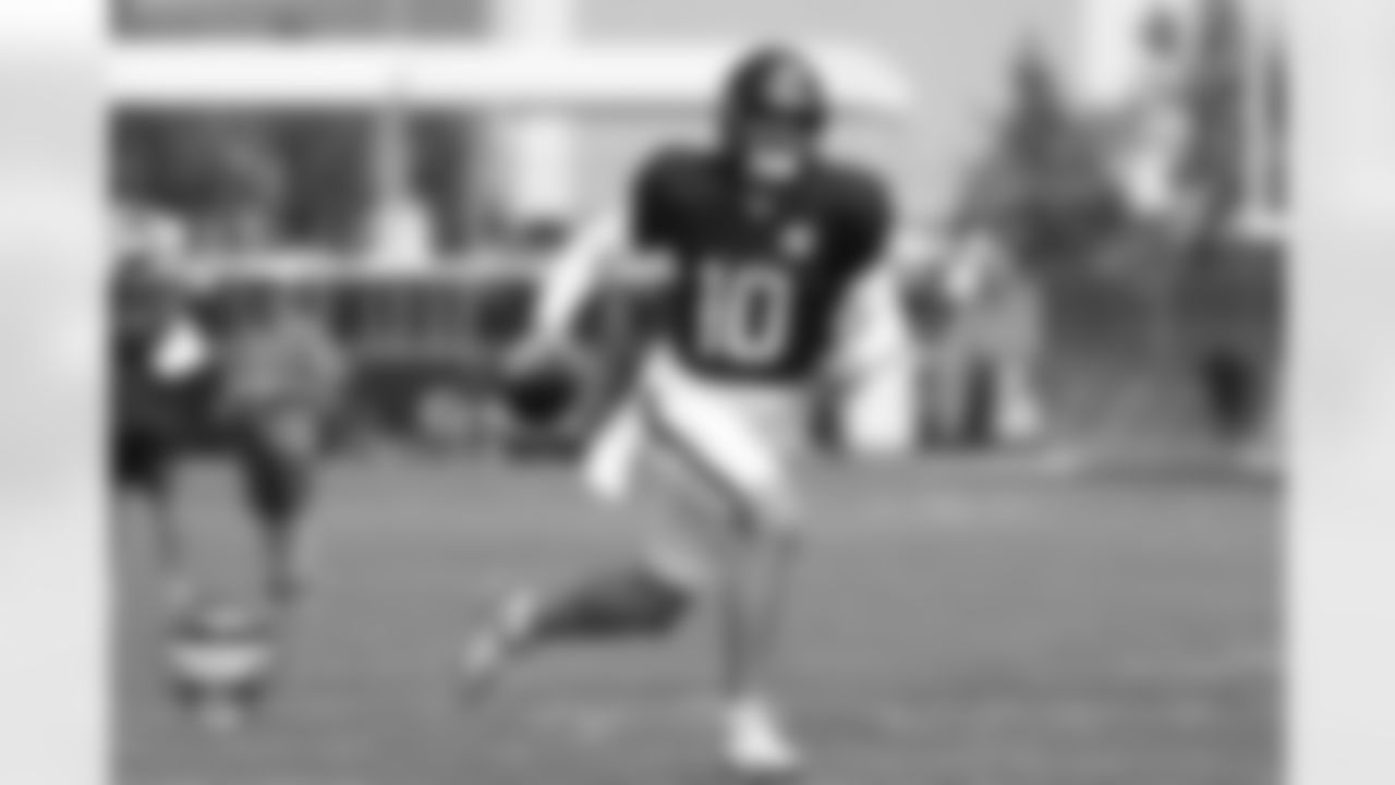 Bo Nix during a training camp practice at Broncos Park Powered by CommonSpirit on Saturday, August 2, 2025 in Englewood, Colorado.
Photo by Kate Connors / Denver Broncos