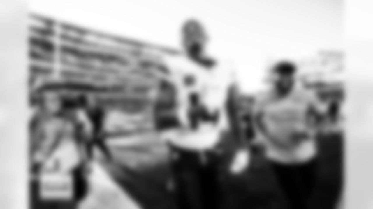 Denver Broncos wide receiver Courtland Sutton (14) smiles as he walks off the field after the Broncos' Week 5 game against the Philadelphia Eagles at Lincoln Financial Field in Philadelphia, Pennsylvania on October 5, 2025. Photo by Ben Swanson / Denver Broncos