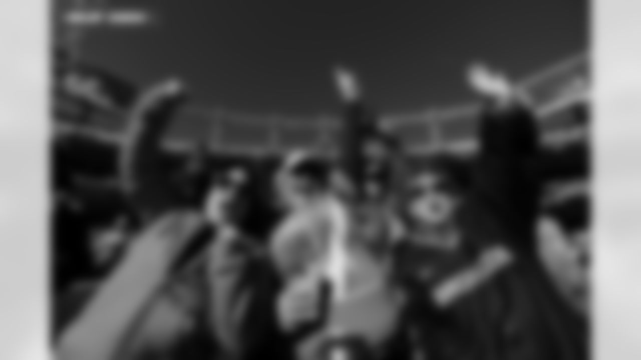 Fans yell before the Broncos' Divisional Round playoff game against the Buffalo Bills at Empower Field at Mile High in Denver, Colorado on January 17, 2026. Photo by Ben Swanson / Denver Broncos