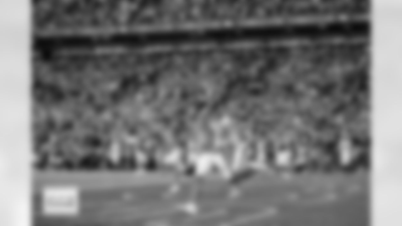 Bo Nix during the Broncos' Week 7 game against the New York Giants at Empower Field at Mile High in Denver, Colorado on October 19, 2025. Photo by Ben Swanson / Denver Broncos