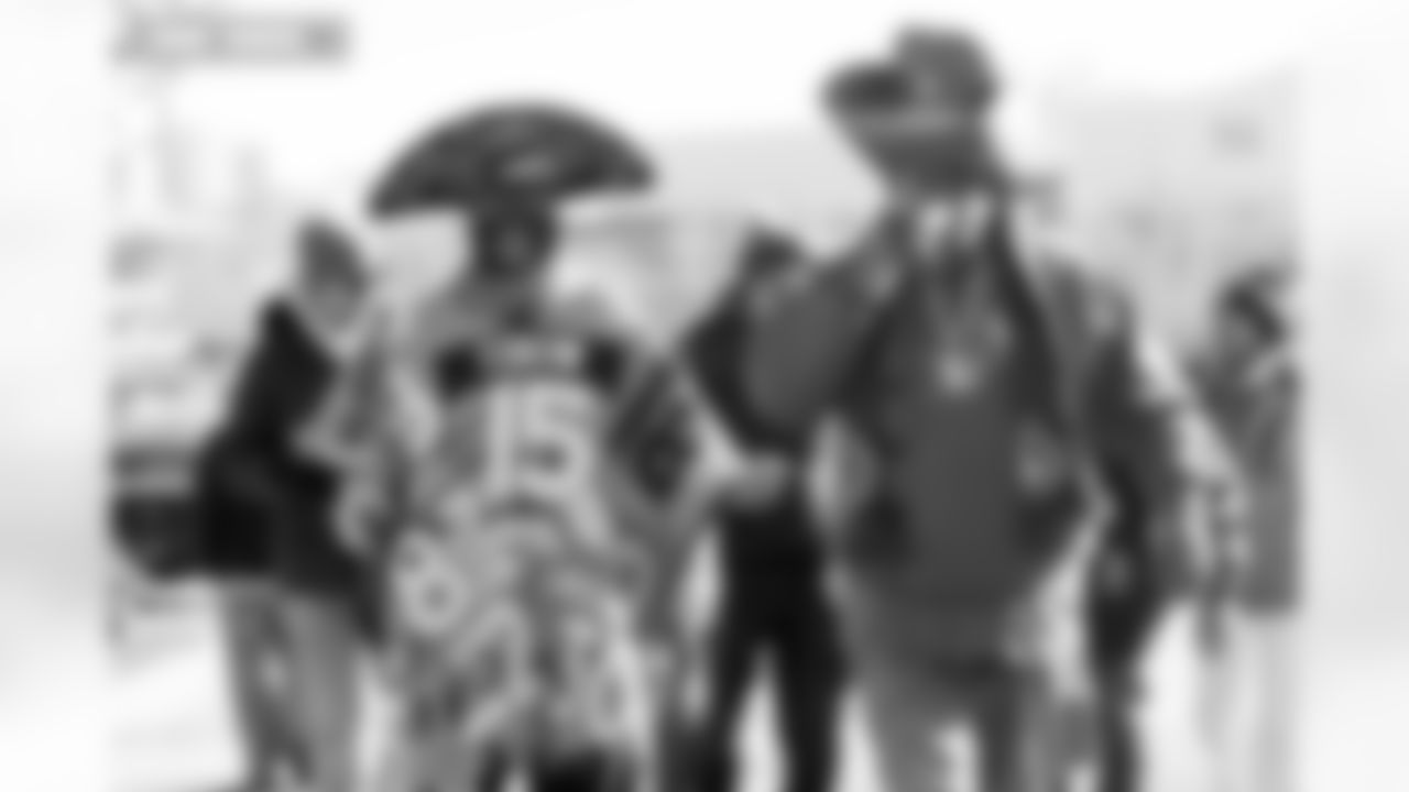 A Broncos fan in a sombrero and poncho before the AFC Championship Game between the Denver Broncos and New England Patriots at Empower Field at Mile High in Denver, Colorado on January 25, 2026. Photo by Gavin Liddell / Denver Broncos