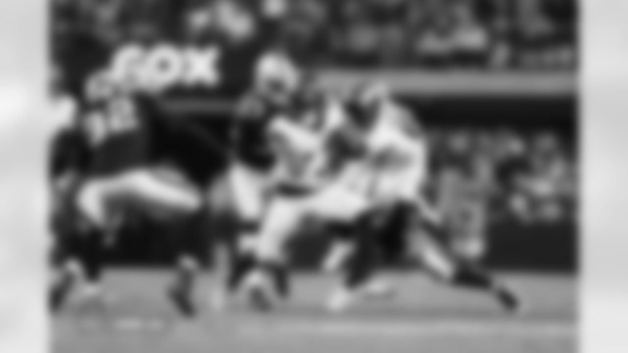 Jaleel McLaughlin (38) during the Broncos' Week 14 game against the Las Vegas Raiders at Allegiant Stadium in Las Vegas, Nevada on December 7, 2025. Photo by Gabriel Christus / Denver Broncos