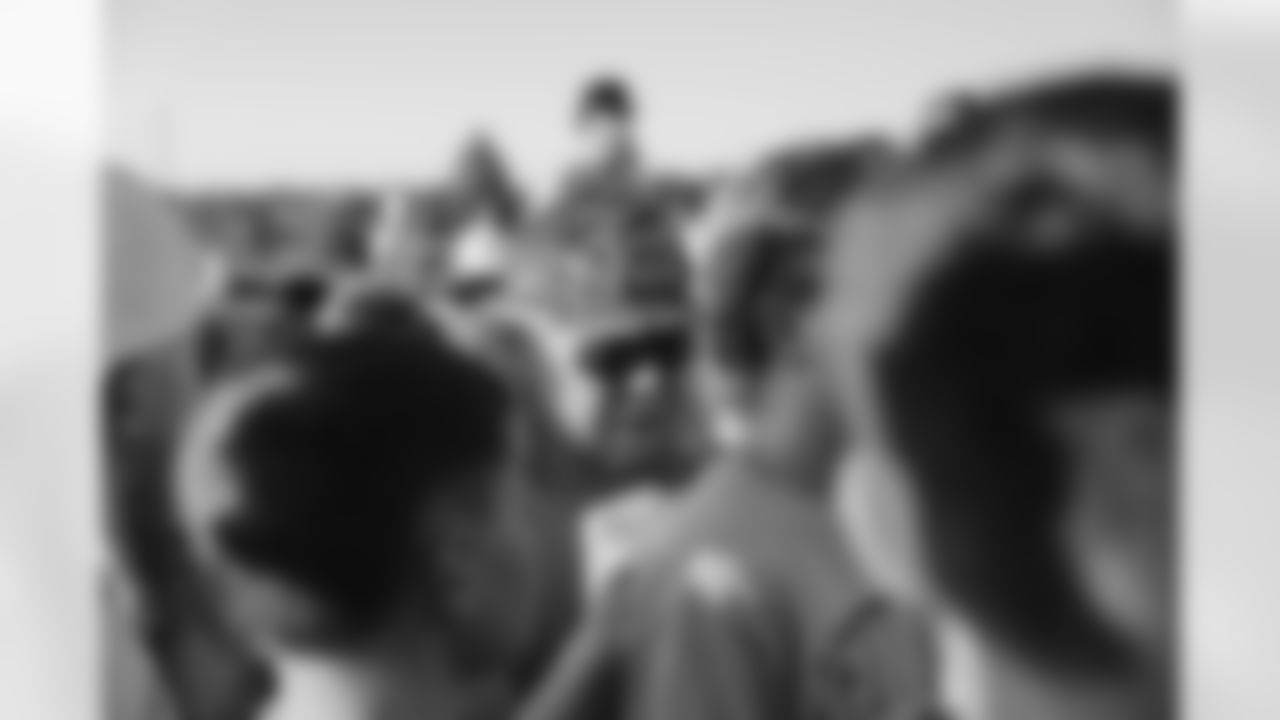 Frank Crum during a free youth football camp hosted by Garett Bolles and his GB3 Foundation at Legend High School on June 9, 2025 in Parker, Colorado. Photo by Eli Millner