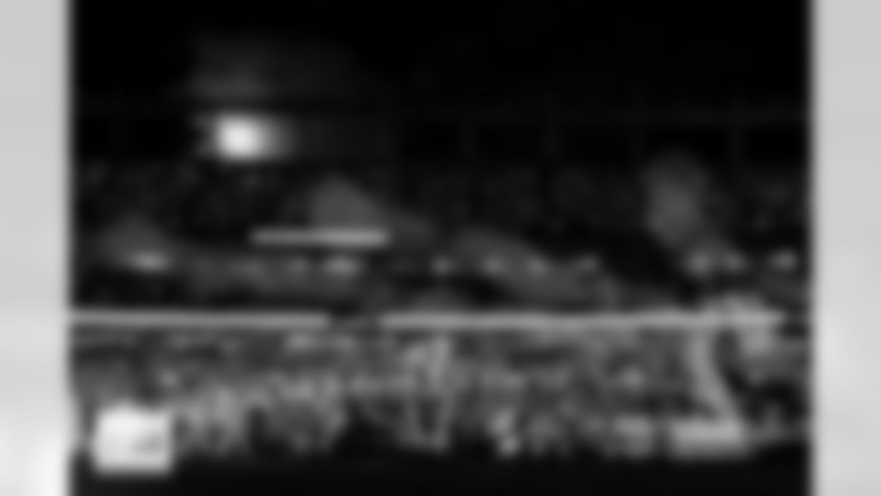 The "Let's Glow Back" light-up halftime show of the Broncos' Week 10 game against the Las Vegas Raiders at Empower Field at Mile High in Denver, Colorado on November 6, 2025. Photo by Gavin Liddell / Denver Broncos