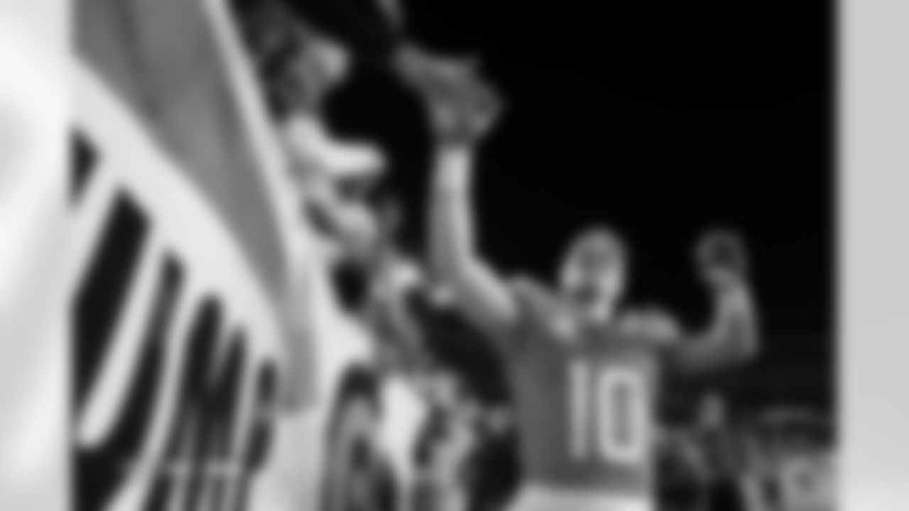 Bo Nix (10) during the Broncos' Week 11 game against the Kansas City Chiefs at Empower Field at Mile High in Denver, Colorado on November 16, 2025. Photo by Gavin Liddell / Denver Broncos