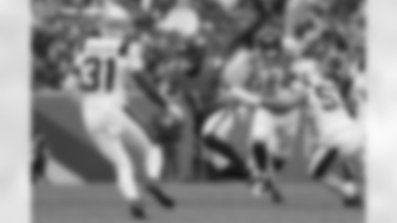 Evan Engram (1) during the AFC Championship Game between the Denver Broncos and New England Patriots at Empower Field at Mile High in Denver, Colorado on January 25, 2026. Photo by Ben Swanson / Denver Broncos