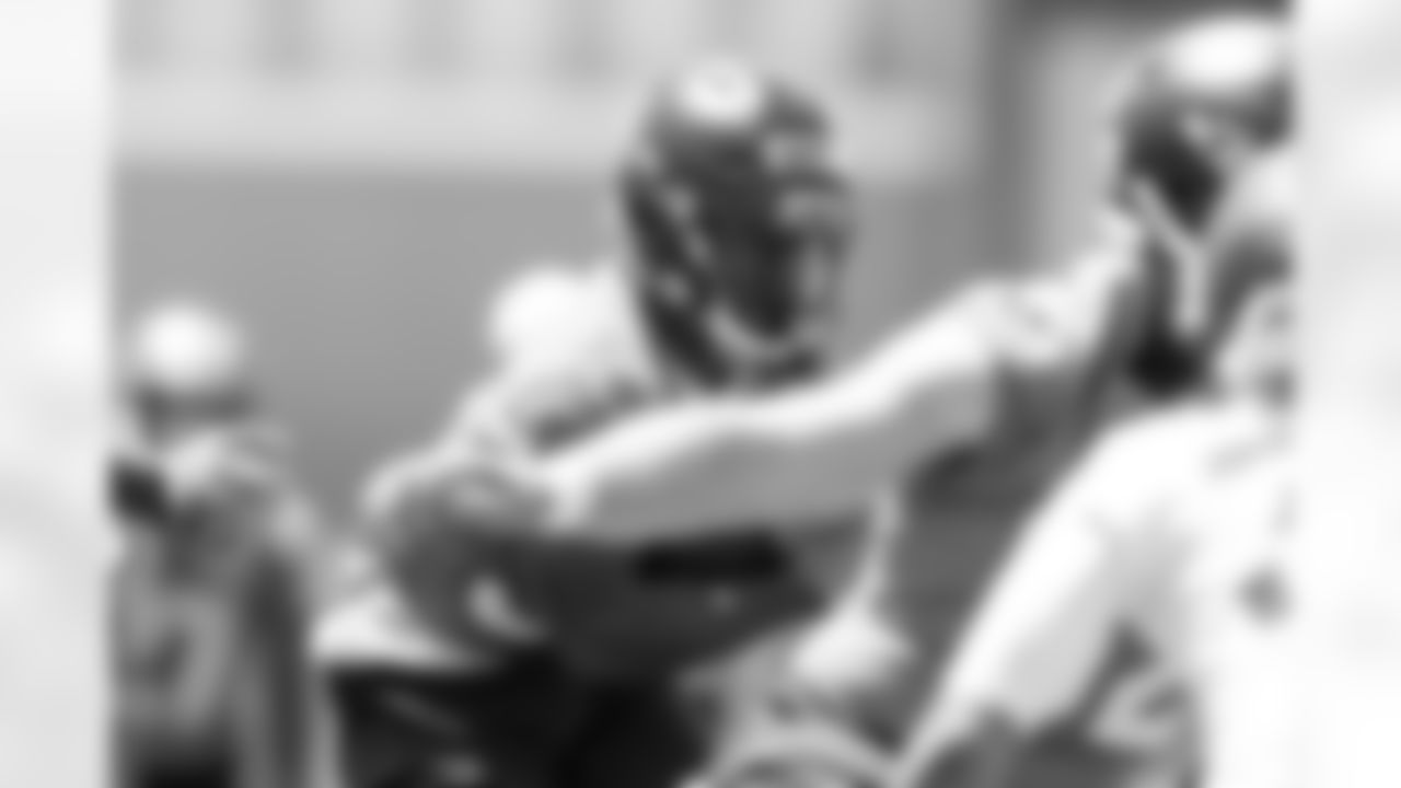 RJ Harvey during minicamp at Broncos Park Powered by CommonSpirit on Wednesday, June 11, 2025 in Englewood, Colorado.
Photo by Gabriel Christus / Denver Broncos