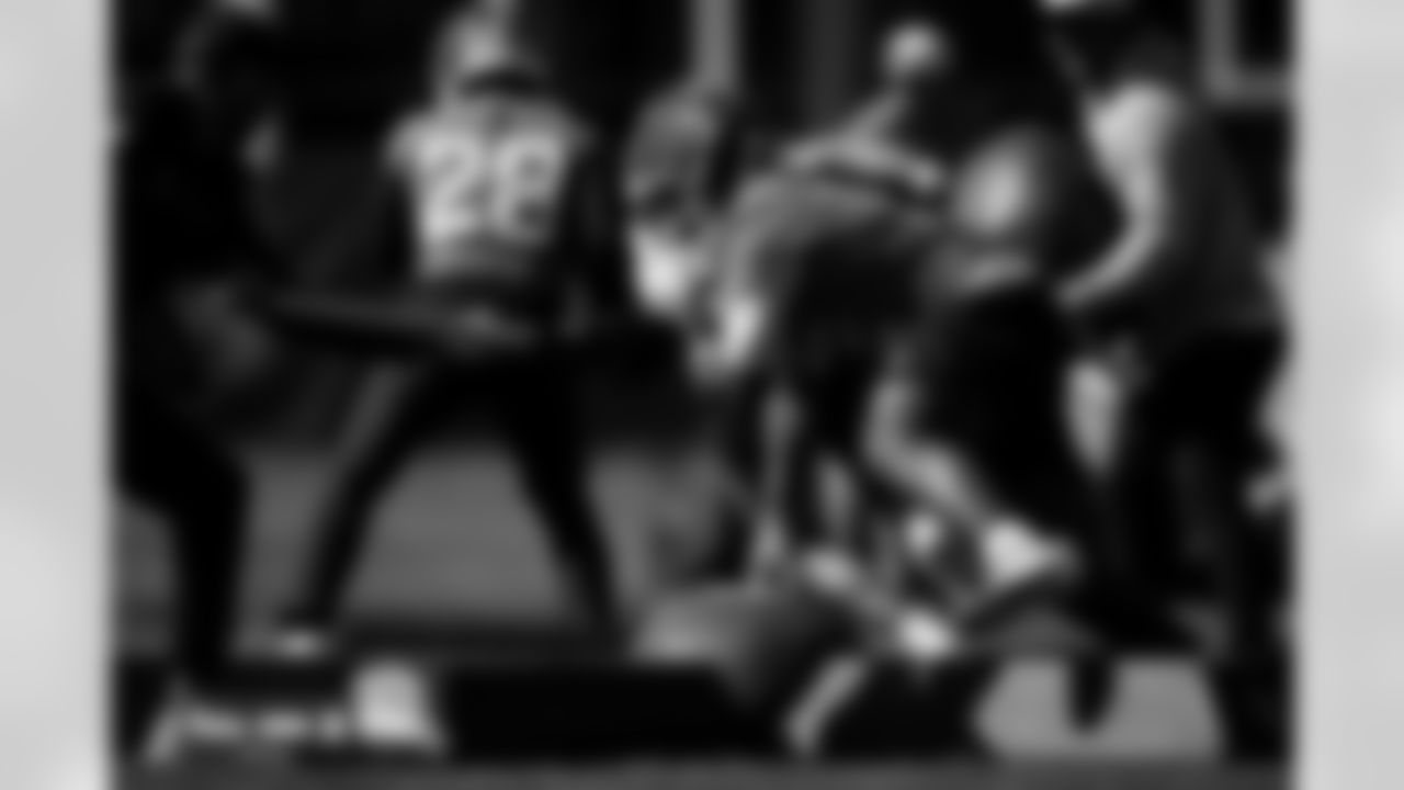 RJ Harvey during practice at Broncos Park Powered by CommonSpirit in Englewood, Colorado on October 23, 2025. Photo by Ben Swanson / Denver Broncos