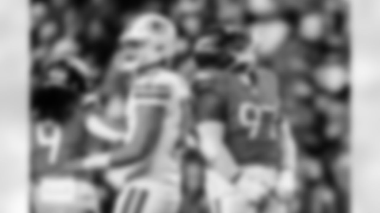 Denver Broncos defensive tackle Malcolm Roach (97) reacts after a tackle during the Broncos' Week 15 game against the Green Bay Packers at Empower Field at Mile High in Denver, Colorado on December 14, 2025. Photo by Ben Swanson / Denver Broncos