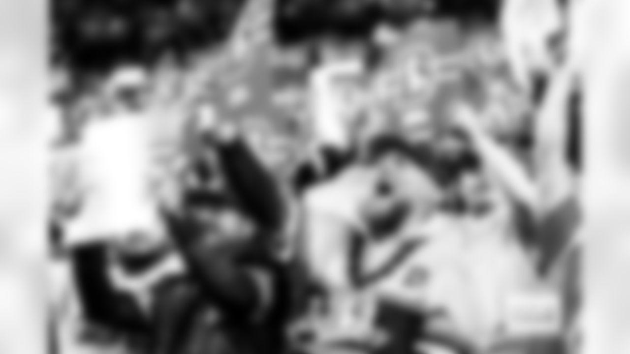 Denver Broncos fans participate in the card stunt before the Broncos' Week 10 game against the Las Vegas Raiders at Empower Field at Mile High in Denver, Colorado on November 6, 2025. Photo by Gavin Liddell / Denver Broncos