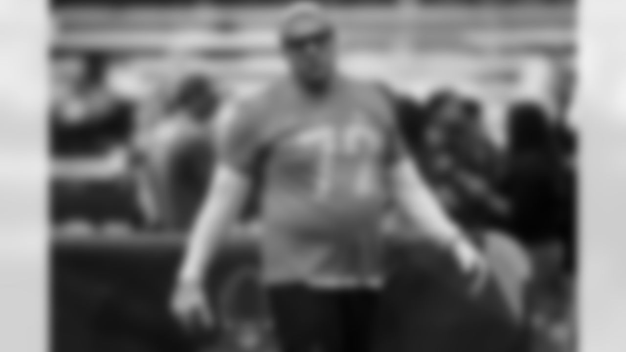 Denver Broncos offensive tackle Garett Bolles (72) is seen during the 2026 Pro Bowl Skills Challenge on Monday, February 2, 2026 in San Francisco. (Kara Durrette/NFL)