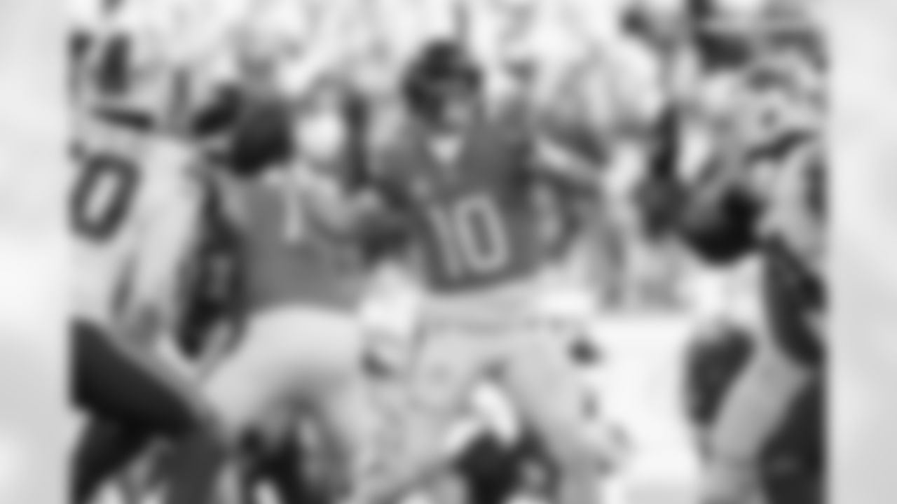 Bo Nix (10) during the Broncos' Divisional Round playoff game against the Buffalo Bills at Empower Field at Mile High in Denver, Colorado on January 17, 2026. Photo by Gabriel Christus / Denver Broncos