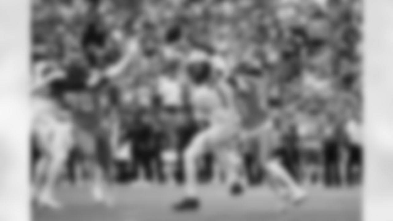 Denver Broncos cornerback Ja'Quan McMillian (29) forces a fumble for a strip-sack on Tennessee Titans quarterback Cam Ward (1) during the Broncos' Week 1 game against the Tennessee Titans at Empower Field at Mile High in Denver, Colorado on September 7, 2025. Photo by Ben Swanson / Denver Broncos