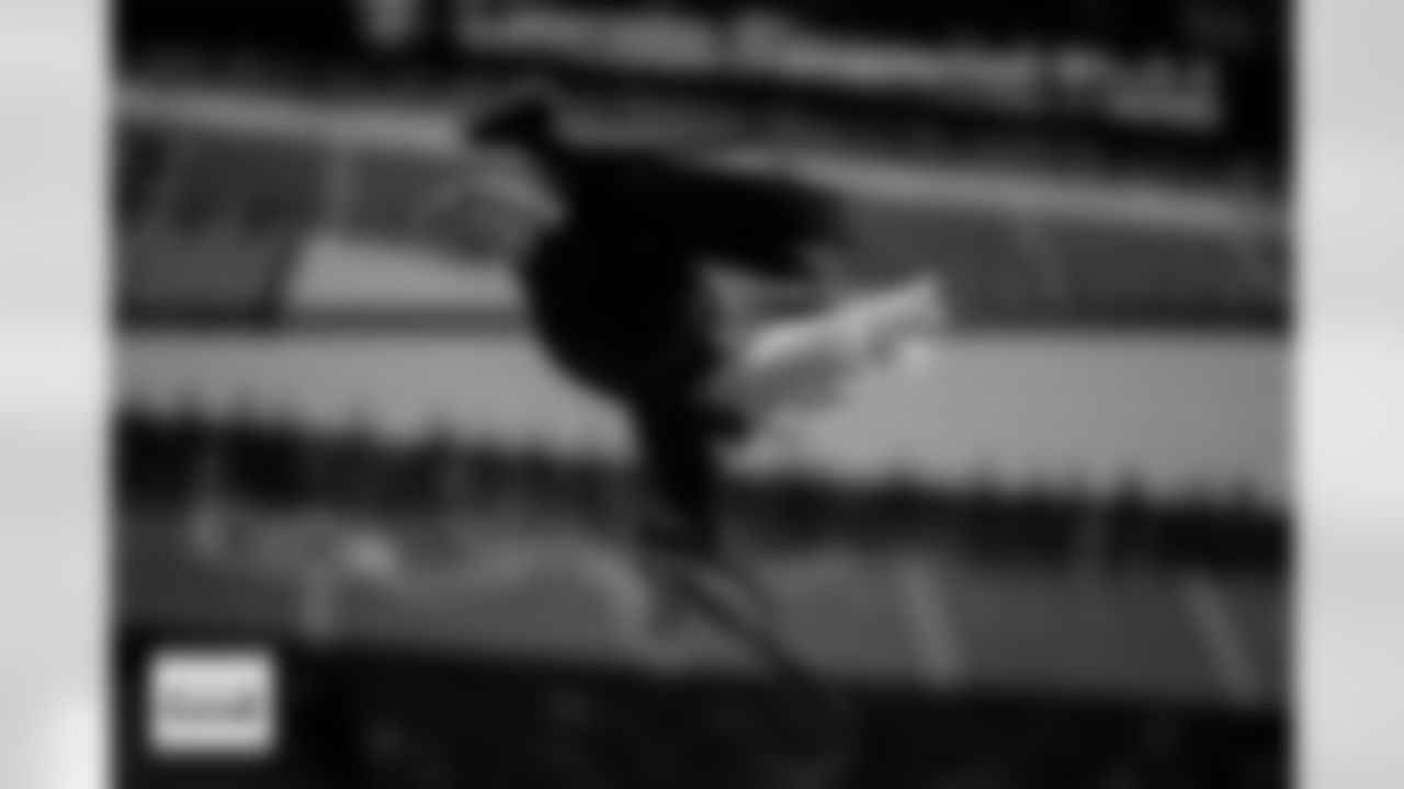 A bald eagle flies through the stadium before the Broncos' Week 5 game against the Philadelphia Eagles at Lincoln Financial Field in Philadelphia, Pennsylvania on October 5, 2025. Photo by Gabriel Christus / Denver Broncos