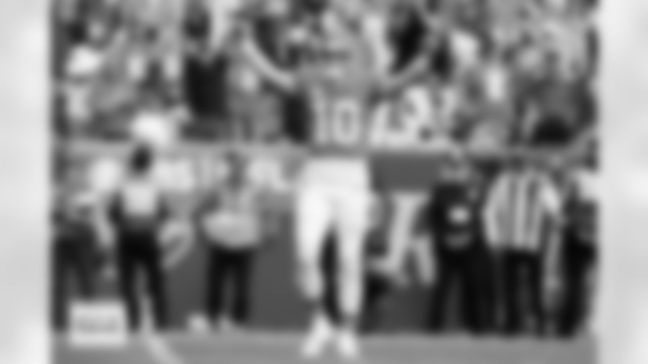 Bo Nix during the Broncos' Week 7 game against the New York Giants at Empower Field at Mile High in Denver, Colorado on October 26, 2025. Photo by Gavin Liddell / Denver Broncos