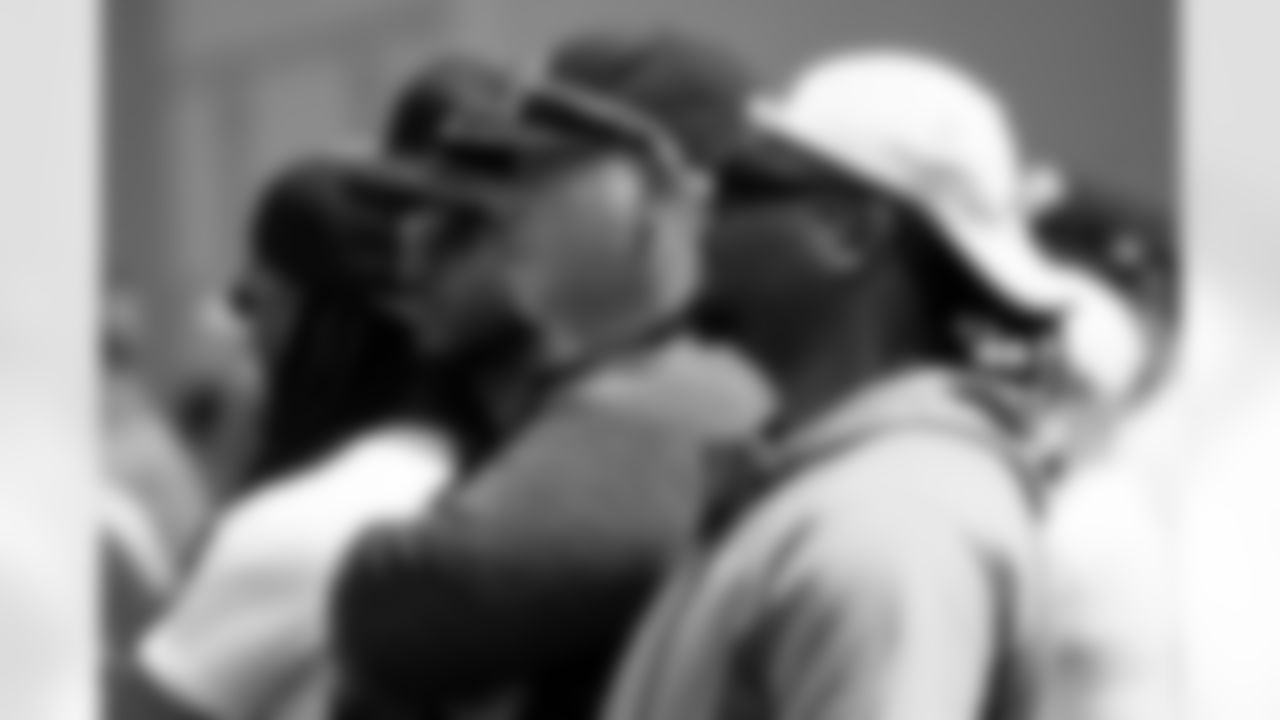 High school coaches attend an OTA practice at Broncos Park Powered by CommonSpirit in Englewood, Colorado on May 28, 2025. Photo by Ben Swanson / Denver Broncos
