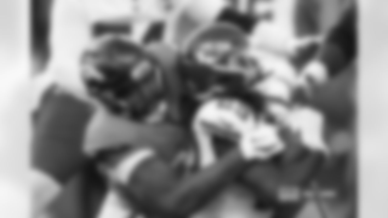 Eyioma Uwazurike during the Broncos' Week 11 game against the Kansas City Chiefs at Empower Field at Mile High in Denver, Colorado on November 16, 2025. Photo by Ben Swanson / Denver Broncos