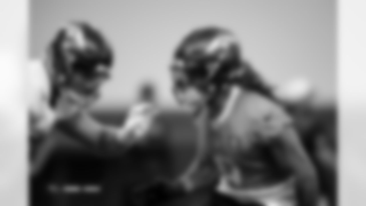 Talanoa Hufanga during practice at Broncos Park Powered by CommonSpirit in Englewood, Colorado on October 31, 2025. Photo by Ben Swanson / Denver Broncos