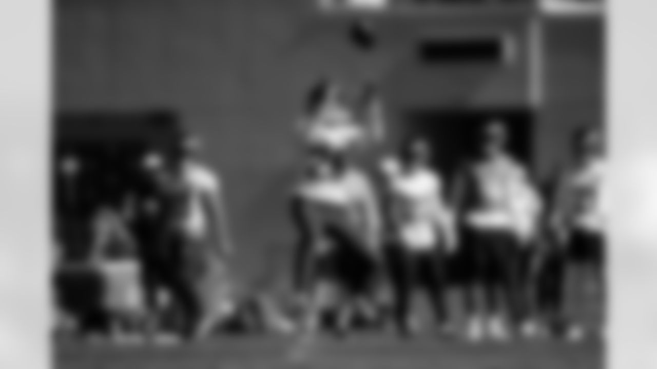 Devon Key during practice on Friday, October 17, 2025 at Broncos Park Powered by CommonSpirit in Englewood, Colorado.
Photo by Gabriel Christus / Denver Broncos