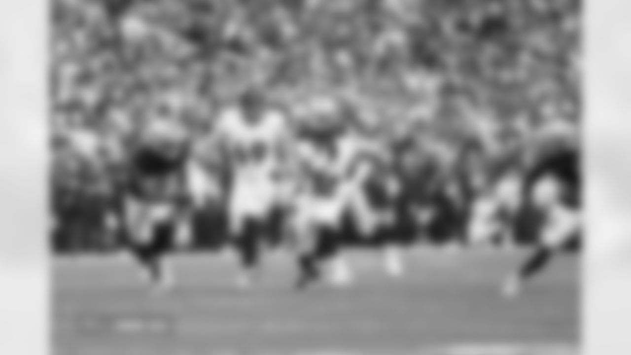 RJ Harvey (12) during the Broncos' Week 14 game against the Las Vegas Raiders at Allegiant Stadium in Las Vegas, Nevada on December 7, 2025. Photo by Ben Swanson / Denver Broncos