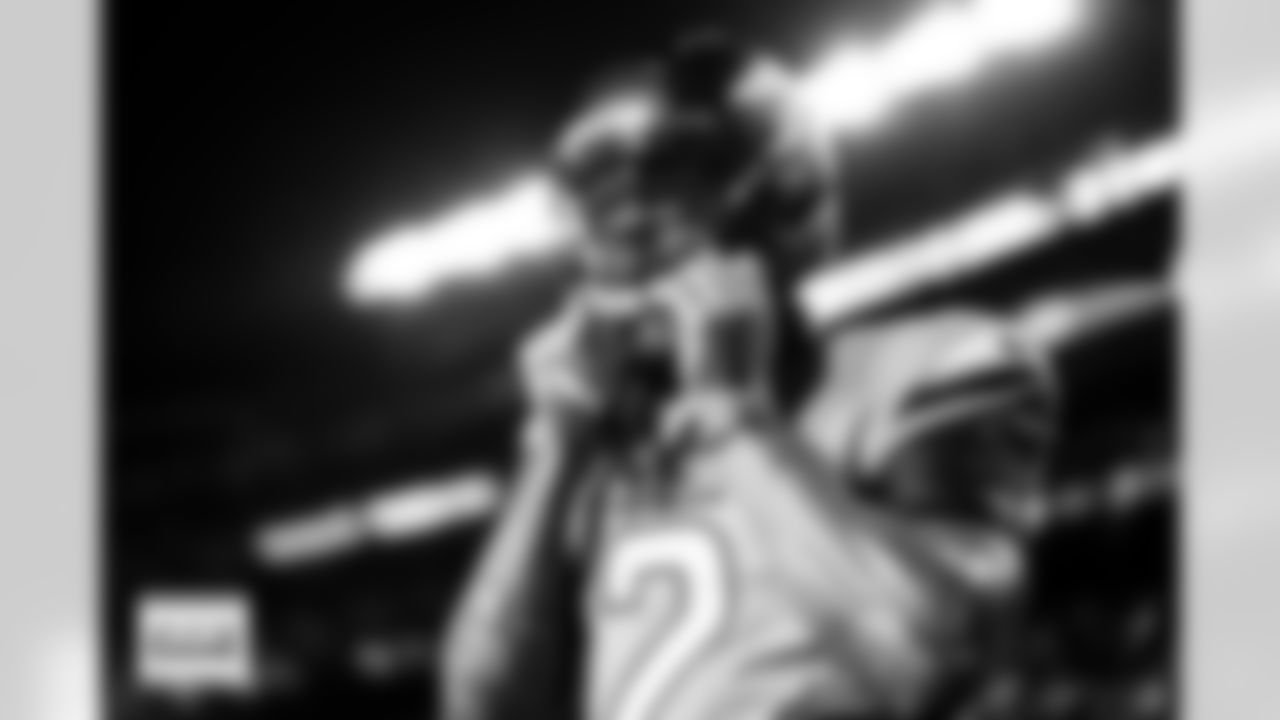 Denver Broncos cornerback Pat Surtain II (2) pulls on his helmet before the Broncos' Week 13 game against the Washington Commanders at Northwest Stadium in Landover, Maryland on November 30, 2025. Photo by Ben Swanson / Denver Broncos