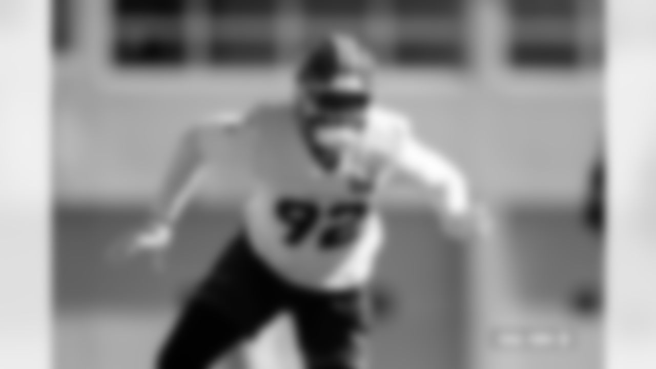 Dondrea Tillman during practice on Wednesday, October 22, 2025 at Broncos Park Powered by CommonSpirit in Englewood, Colorado.
Photo by Gabriel Christus / Denver Broncos