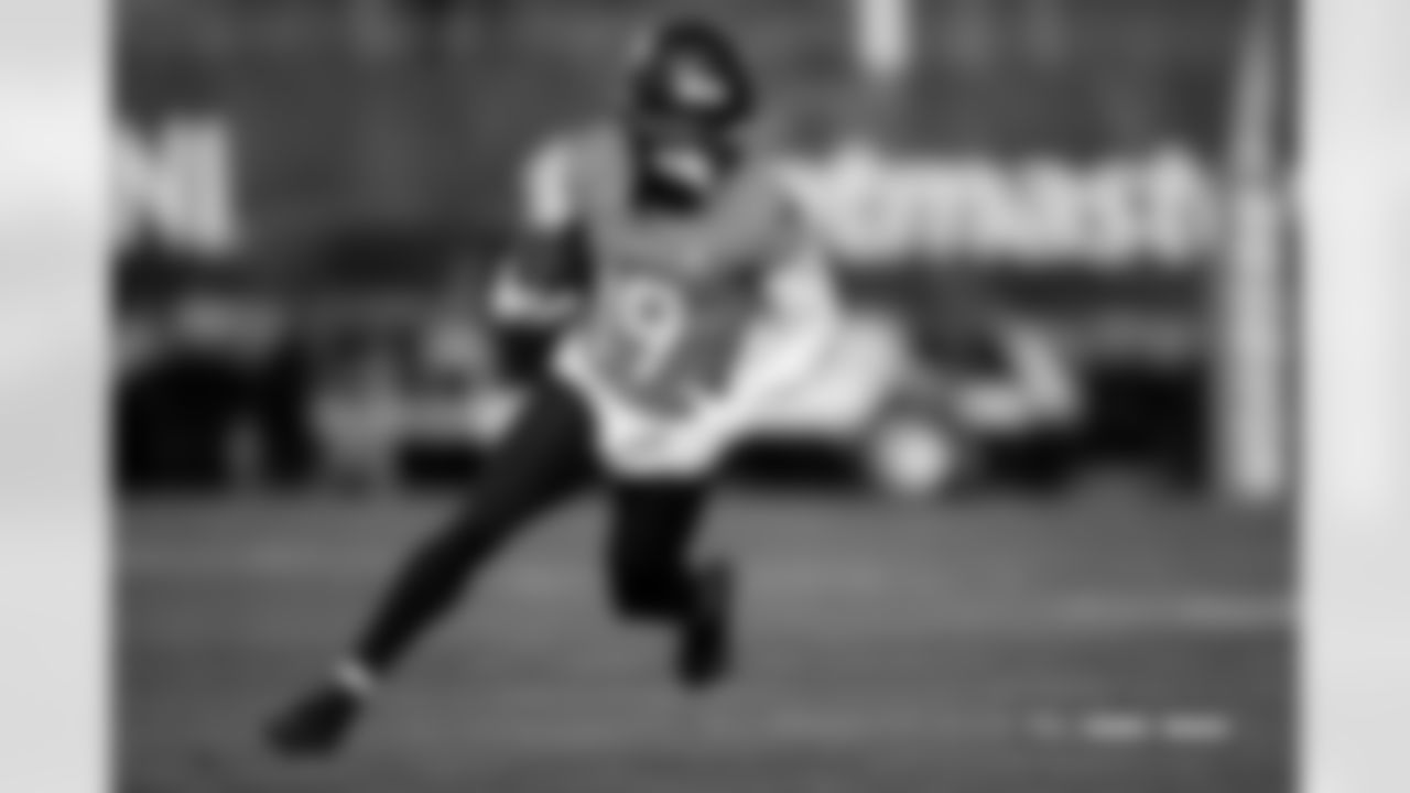 Marvin Mims Jr. during practice at Broncos Park Powered by CommonSpirit in Englewood, Colorado on November 26, 2025. Photo by Ben Swanson / Denver Broncos