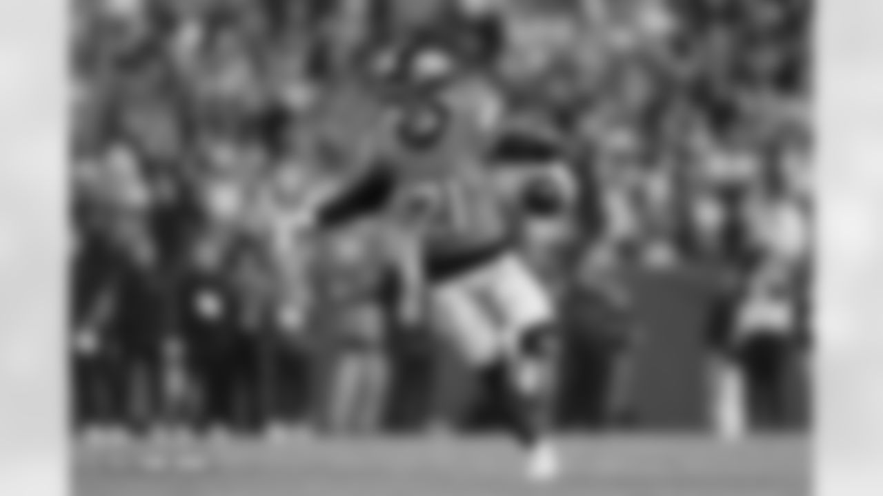 Riley Moss during the Broncos' Week 15 game against the Green Bay Packers at Empower Field at Mile High in Denver, Colorado on December 14, 2025. Photo by Gabriel Christus / Denver Broncos