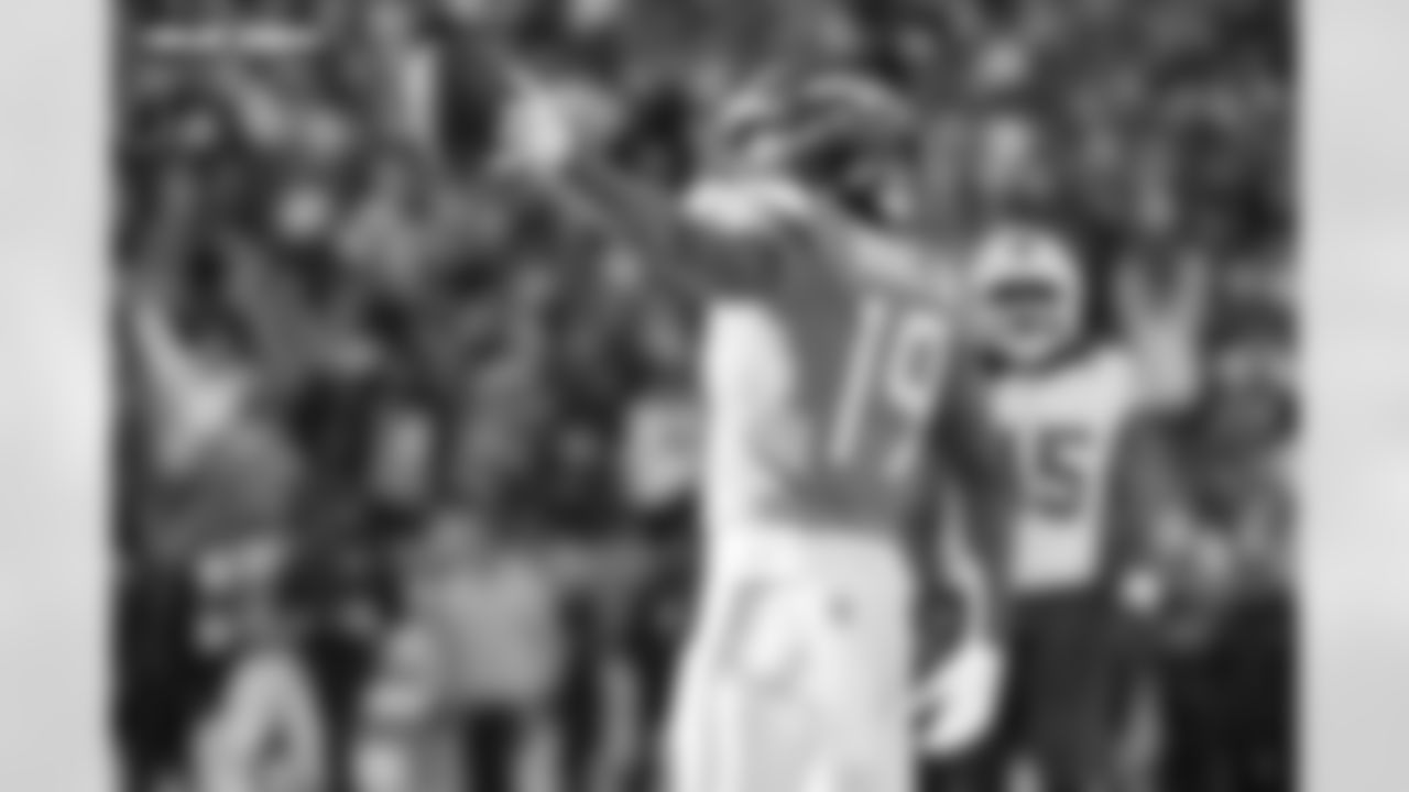 Marvin Mims Jr. (19) during the Broncos' Divisional Round playoff game against the Buffalo Bills at Empower Field at Mile High in Denver, Colorado on January 17, 2026. Photo by ADAM BRATTEN / Denver Broncos