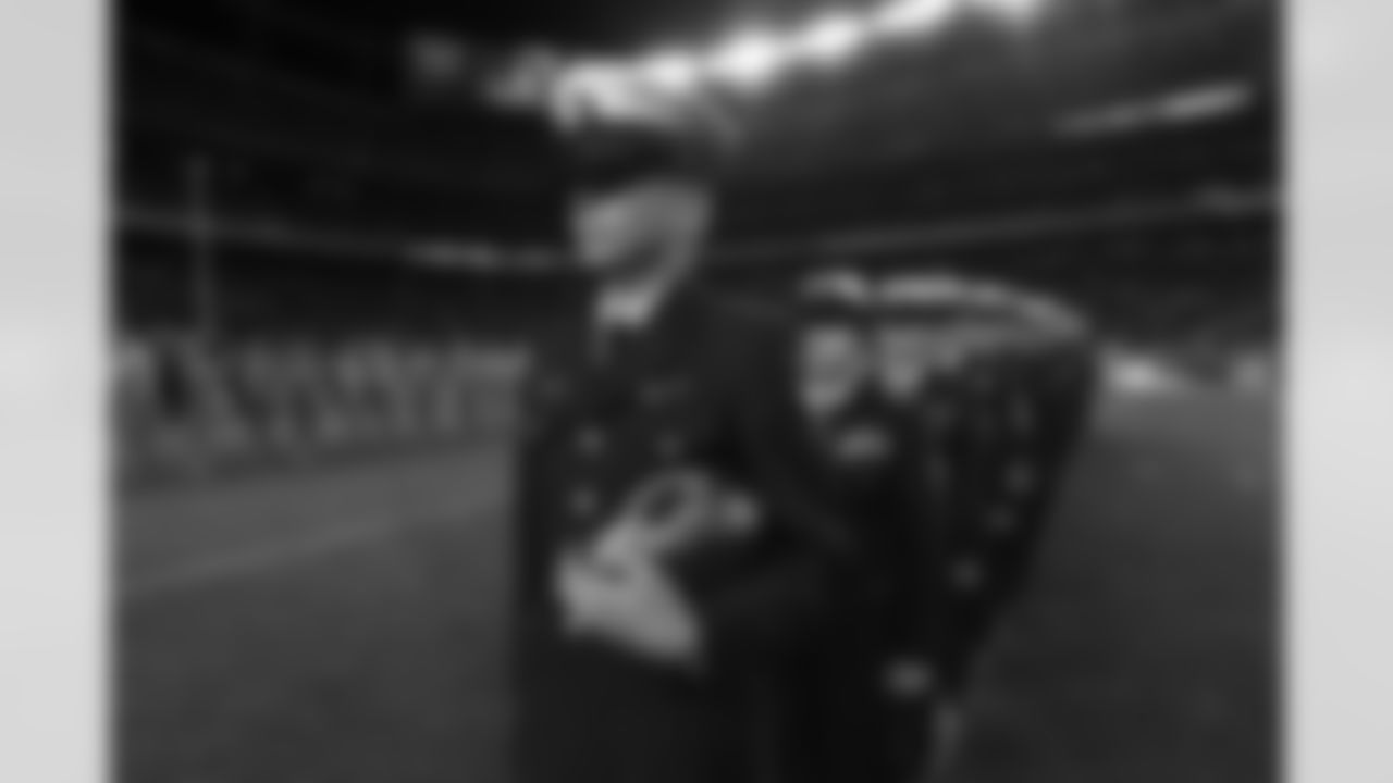 Salute to Service ceremony during halftime in the NFL game between the Denver Broncos and the Kansas City Chiefs at Sports Authority Field in Denver, Colo. November 27, 2016.