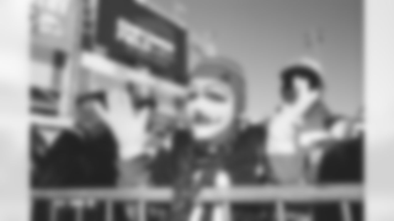 Denver Broncos fans photographed on film during the Broncos' Week 10 game against the Las Vegas Raiders at Empower Field at Mile High in Denver, Colorado on November 7, 2025. Photo by Ben Swanson / Denver Broncos